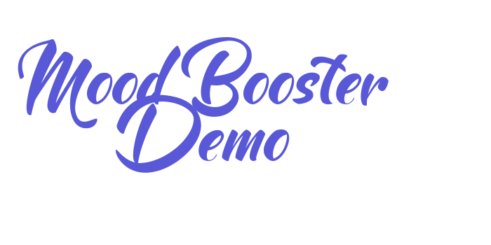 Mood Booster Demo Font Download