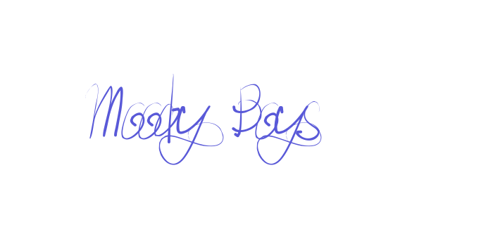 Moody Boys Font