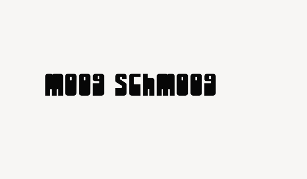 Moog Schmoog Font