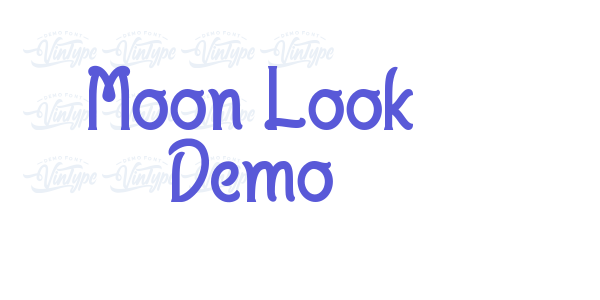 Moon Look Demo font free