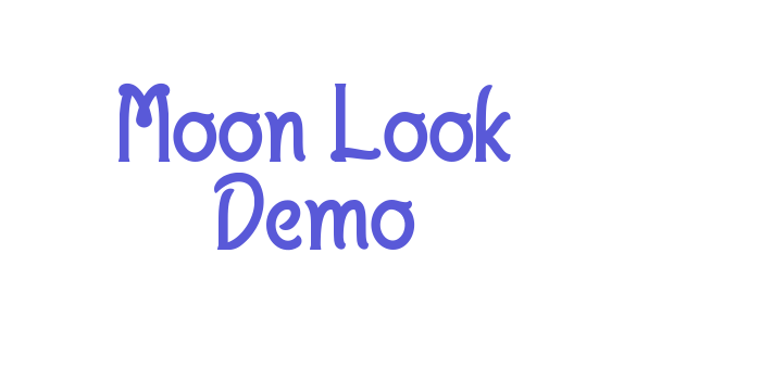 Moon Look Demo Font Download