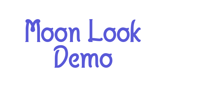 Moon Look Demo Font