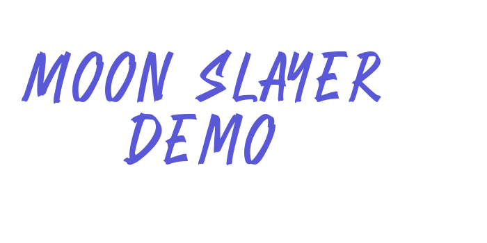 Moon Slayer Demo Font