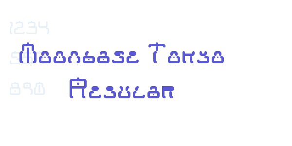 Moonbase Tokyo Regular font free