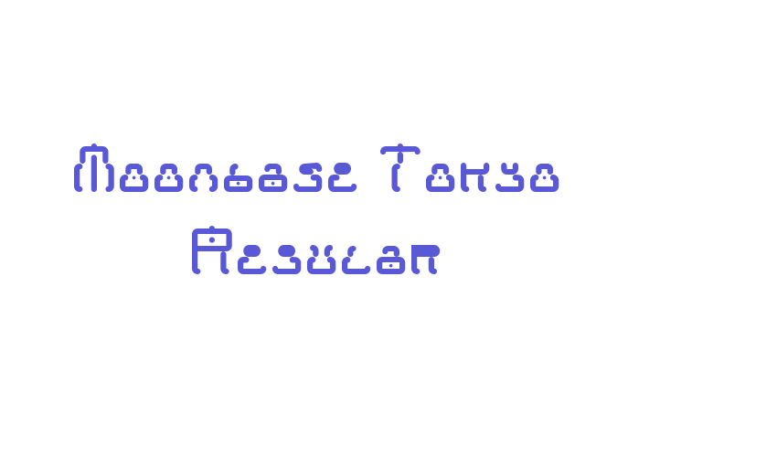 Moonbase Tokyo Regular Font Download