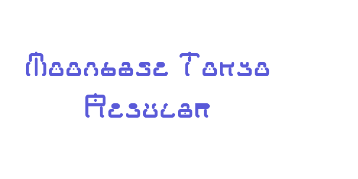 Moonbase Tokyo Regular Font Download