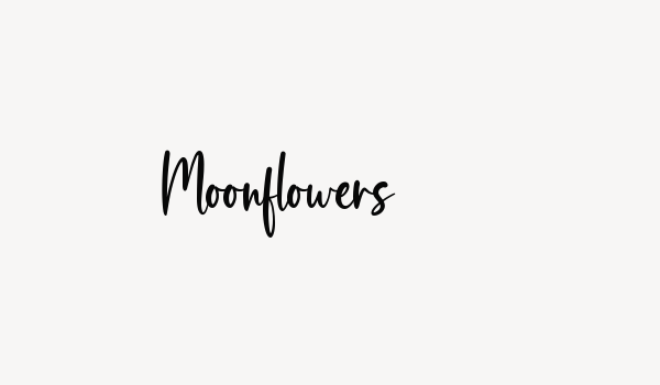 Moonflowers Font