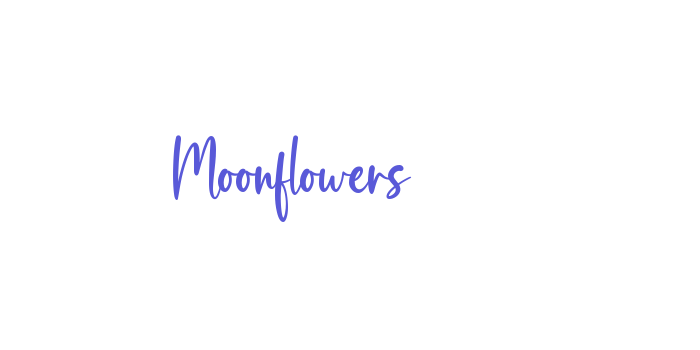 Moonflowers Font Download