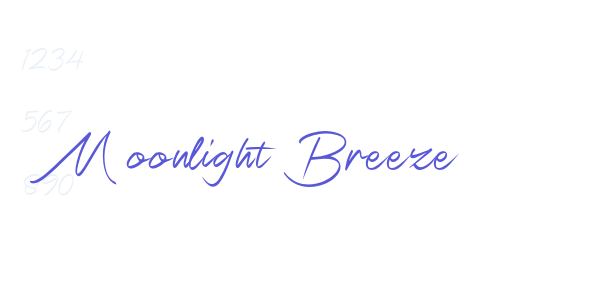 Moonlight Breeze font