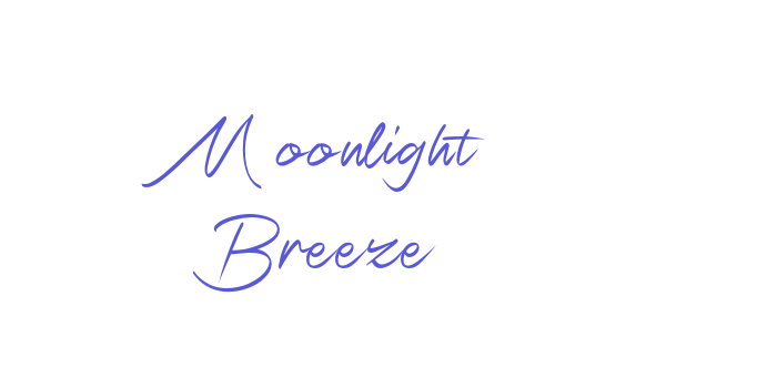 Moonlight Breeze Font