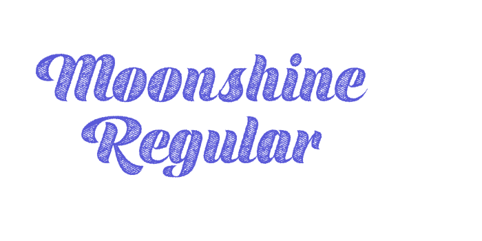 Moonshine Regular Font