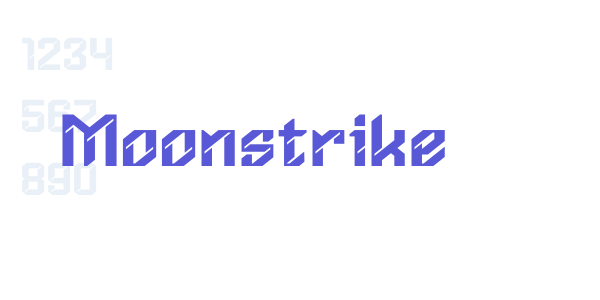 Moonstrike font