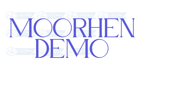 Moorhen Demo font free