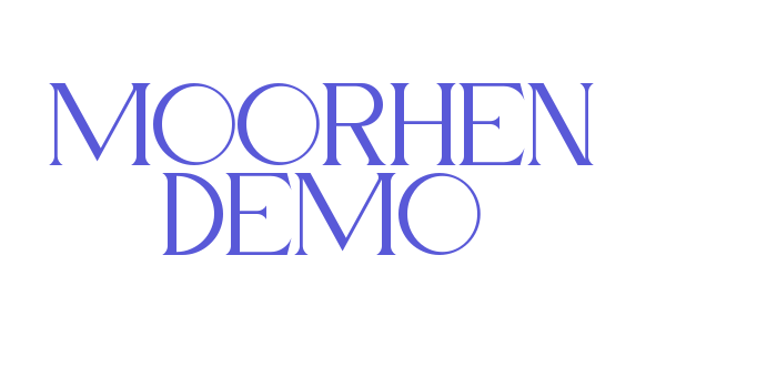 Moorhen Demo Font Download