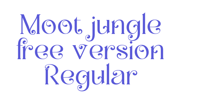 Moot jungle free version Regular Font Download