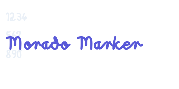 Morado Marker font free