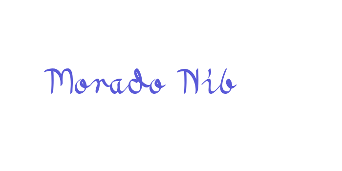 Morado Nib Font Download