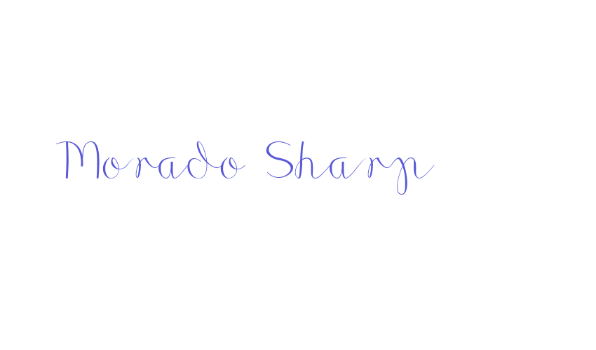 Morado Sharp Font