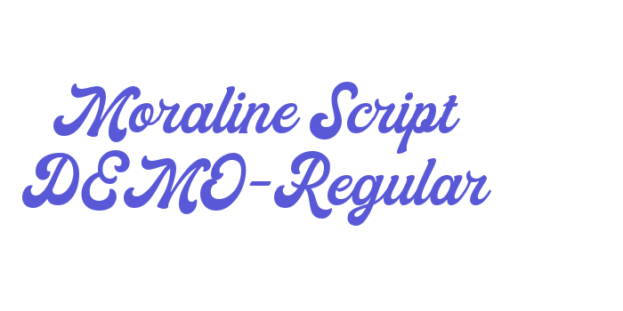 Moraline Script DEMO-Regular Font Download