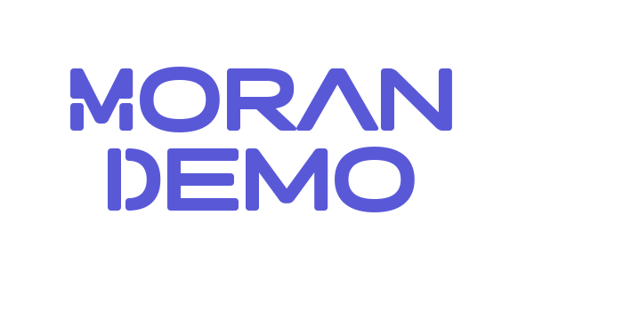 Moran Demo Font