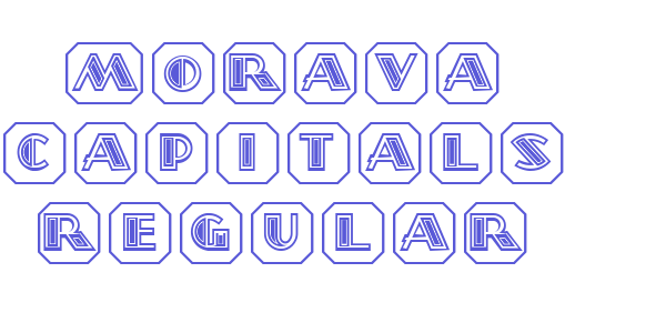 Morava Capitals Regular font free