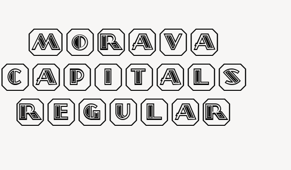 Morava Capitals Regular Font