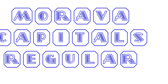 Morava Capitals Regular Font