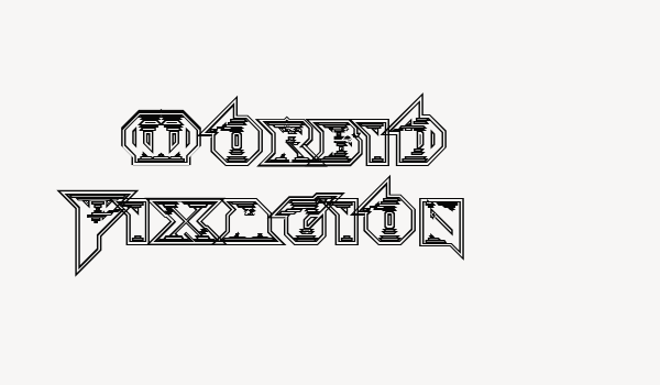 Morbid Fixation Font