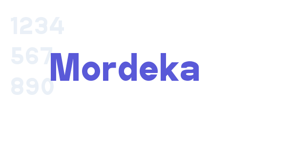 Mordeka font