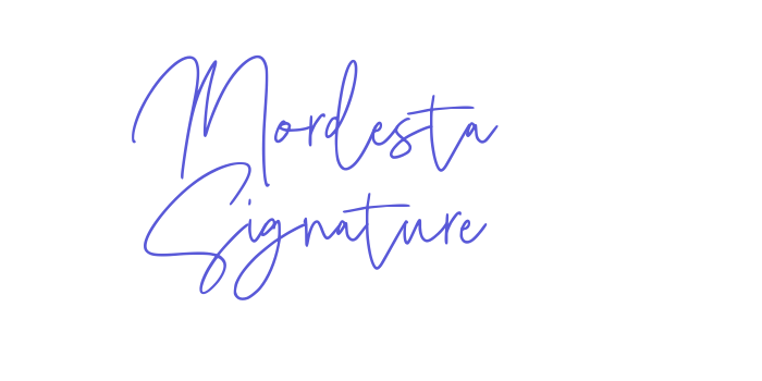 Mordesta Signature Font