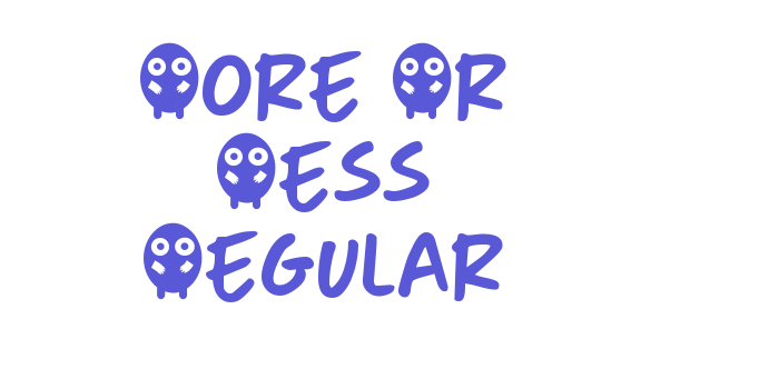 More Or Less Regular Font Download