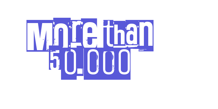 More than 50.000 Font