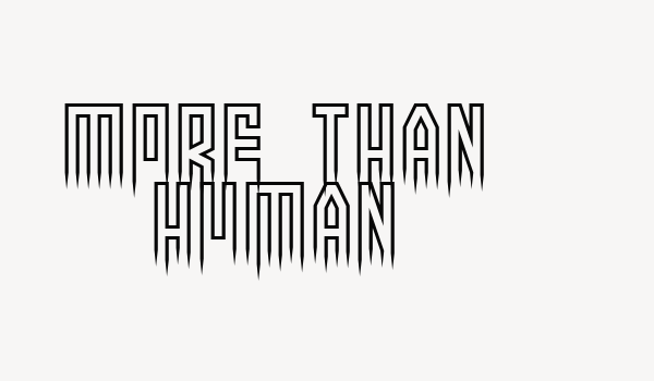 More than human Font