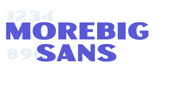 Morebig Sans font free