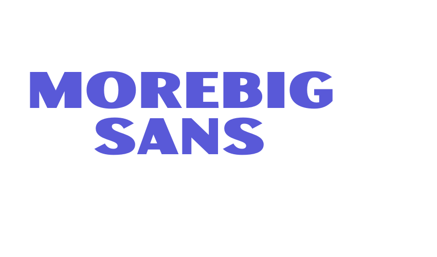 Morebig Sans Font Download