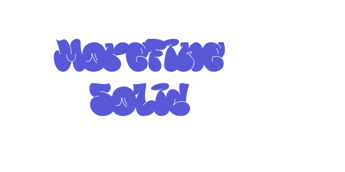 Morefine Solid Font