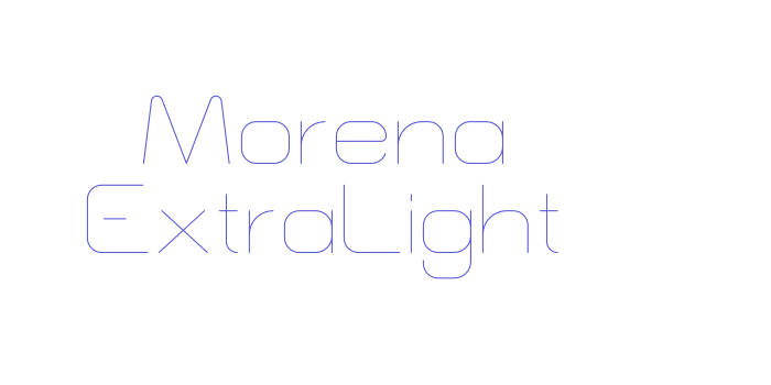 Morena ExtraLight Font Download