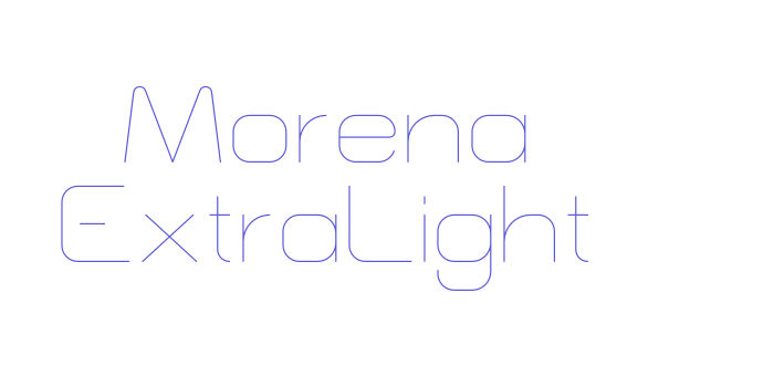 Morena ExtraLight Font