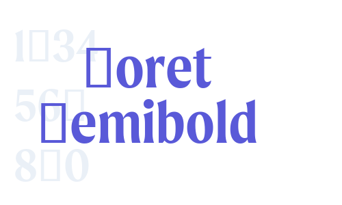 Moret Semibold Font Download