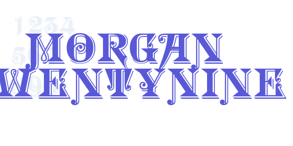 Morgan TwentyNine font free