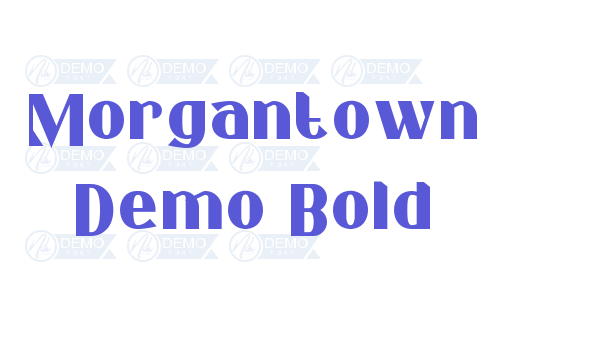 Morgantown Demo Bold Font