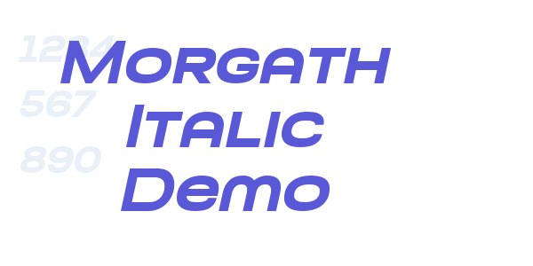 Morgath Italic Demo font free