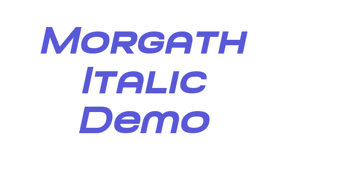 Morgath Italic Demo Font Download