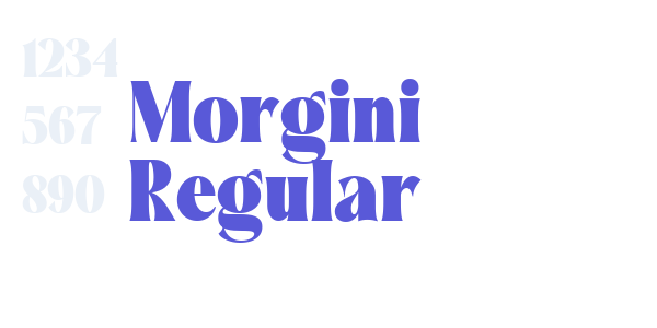 Morgini Regular font free