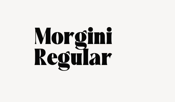 Morgini Regular Font