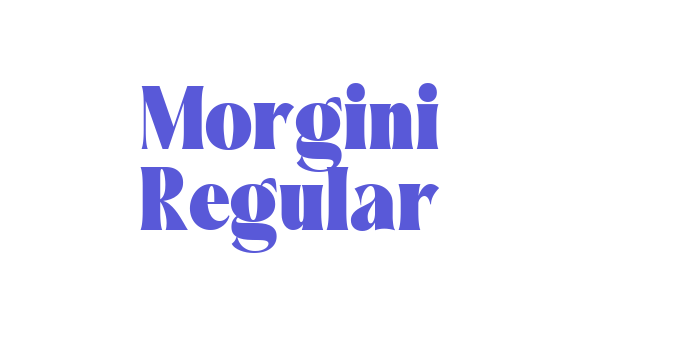 Morgini Regular Font Download