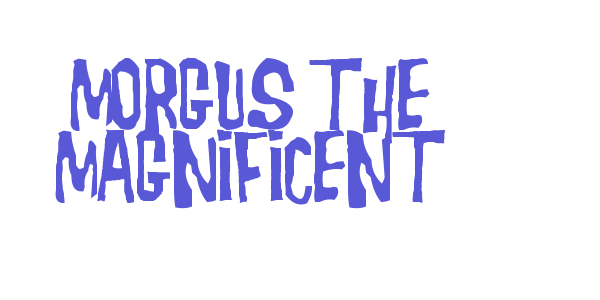 Morgus the Magnificent font free