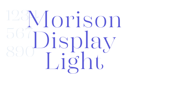 Morison Display Light font