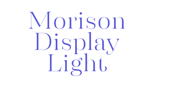 Morison Display Light Font Download