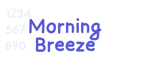 Morning Breeze font free